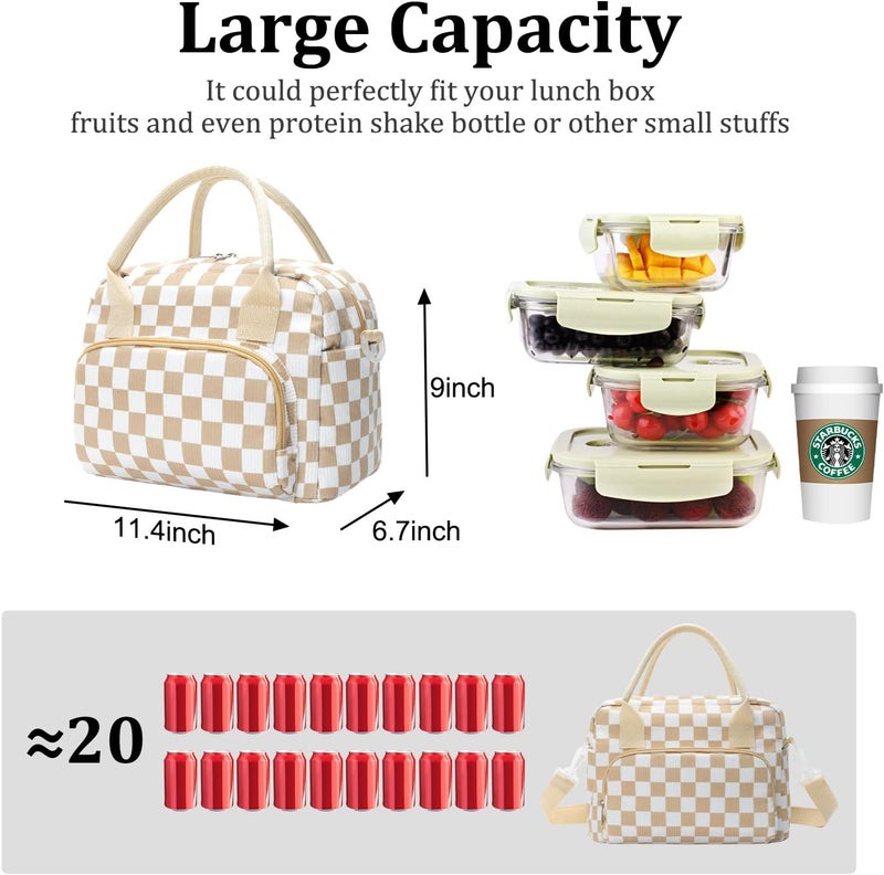 MEXS Insulated Lunch Bag for Women Men Large Reusable Lunch Box Adult Leakproof Portable Cooler Tote Bags for Work Picnic - Image 2